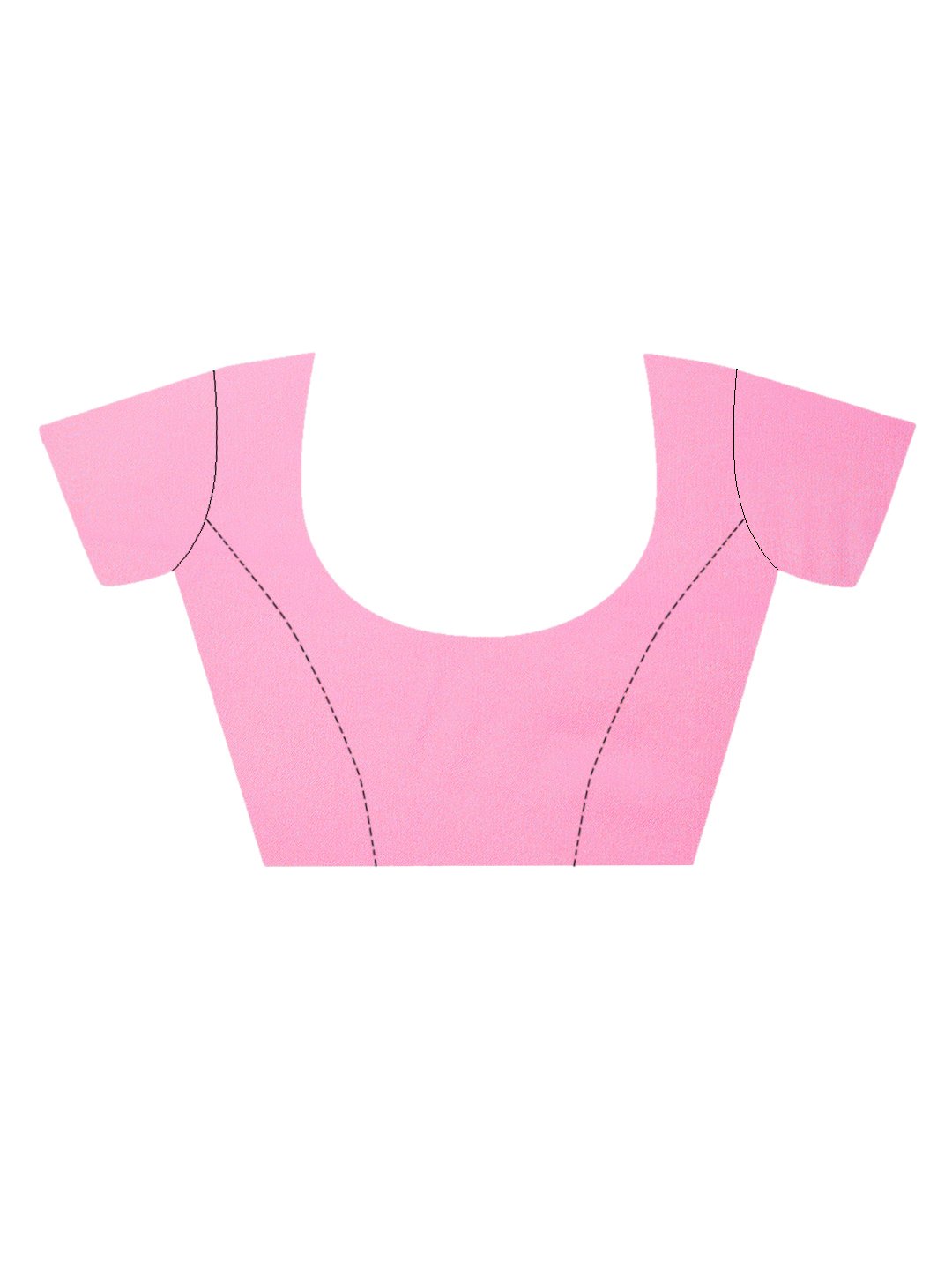 Linen Textile | Baby Pink Chiffon sattin patta - Image 7