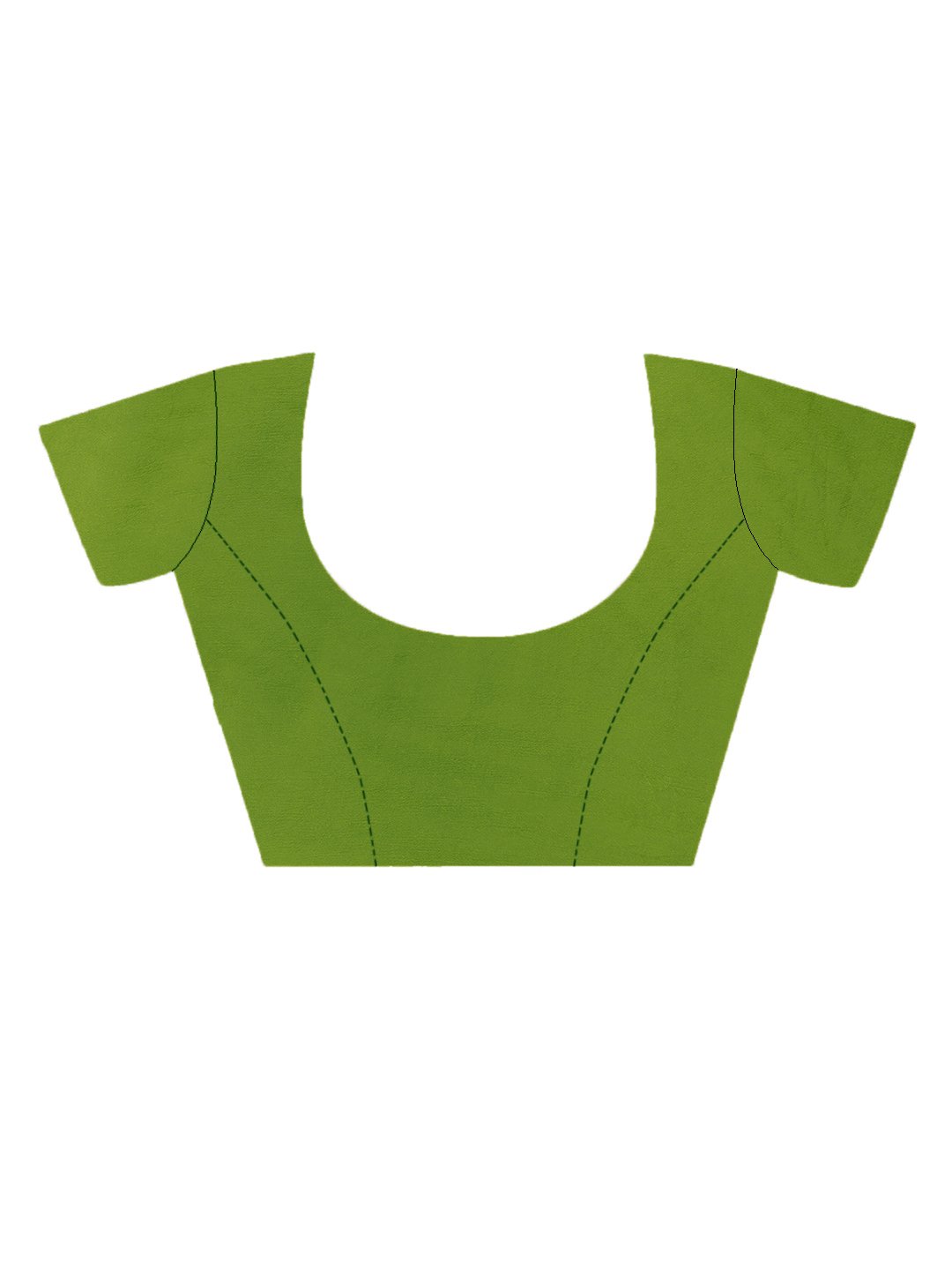 Linen Textile | Mehandi Chinon saree - Image 9